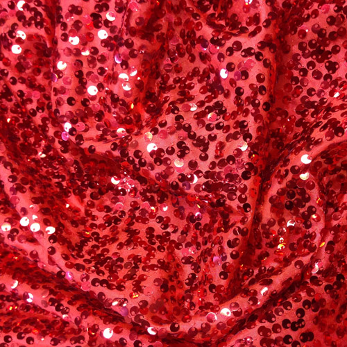 Sequin Taffeta Red